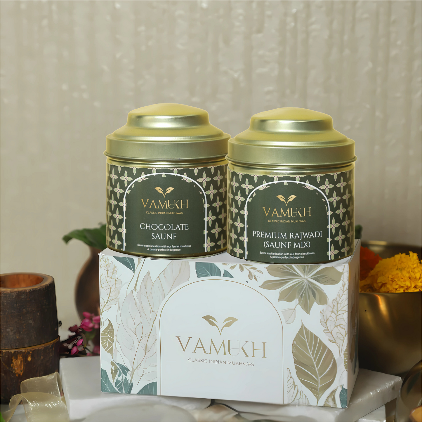 Chocolate Saunf and Premium Rajwadi (Saunf Mix) Vamukh