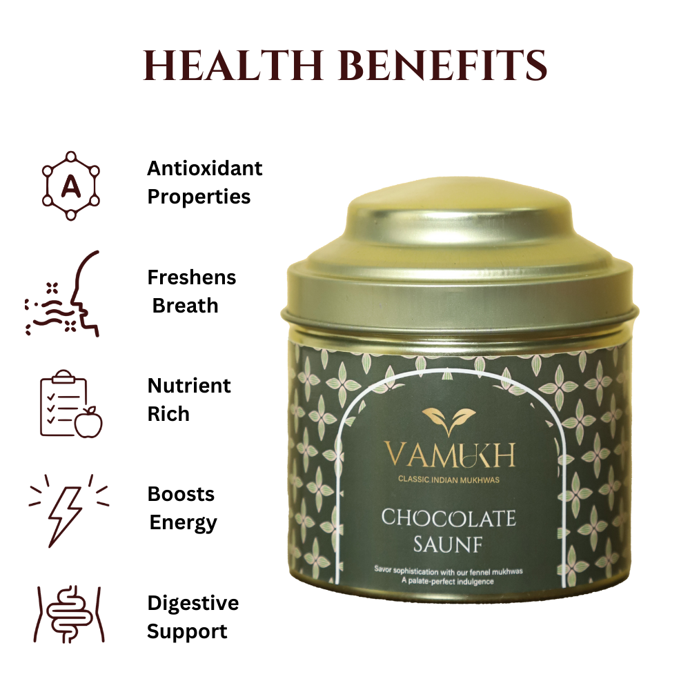 Chocolate Saunf - Sweet Candy Coated Mukhwas Vamukh