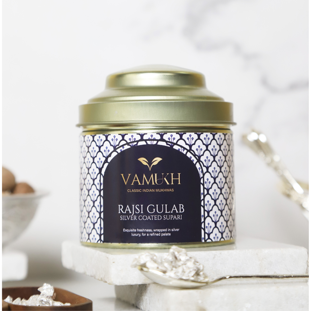 RAJSI GULAB (Silver Coated Supari) Vamukh