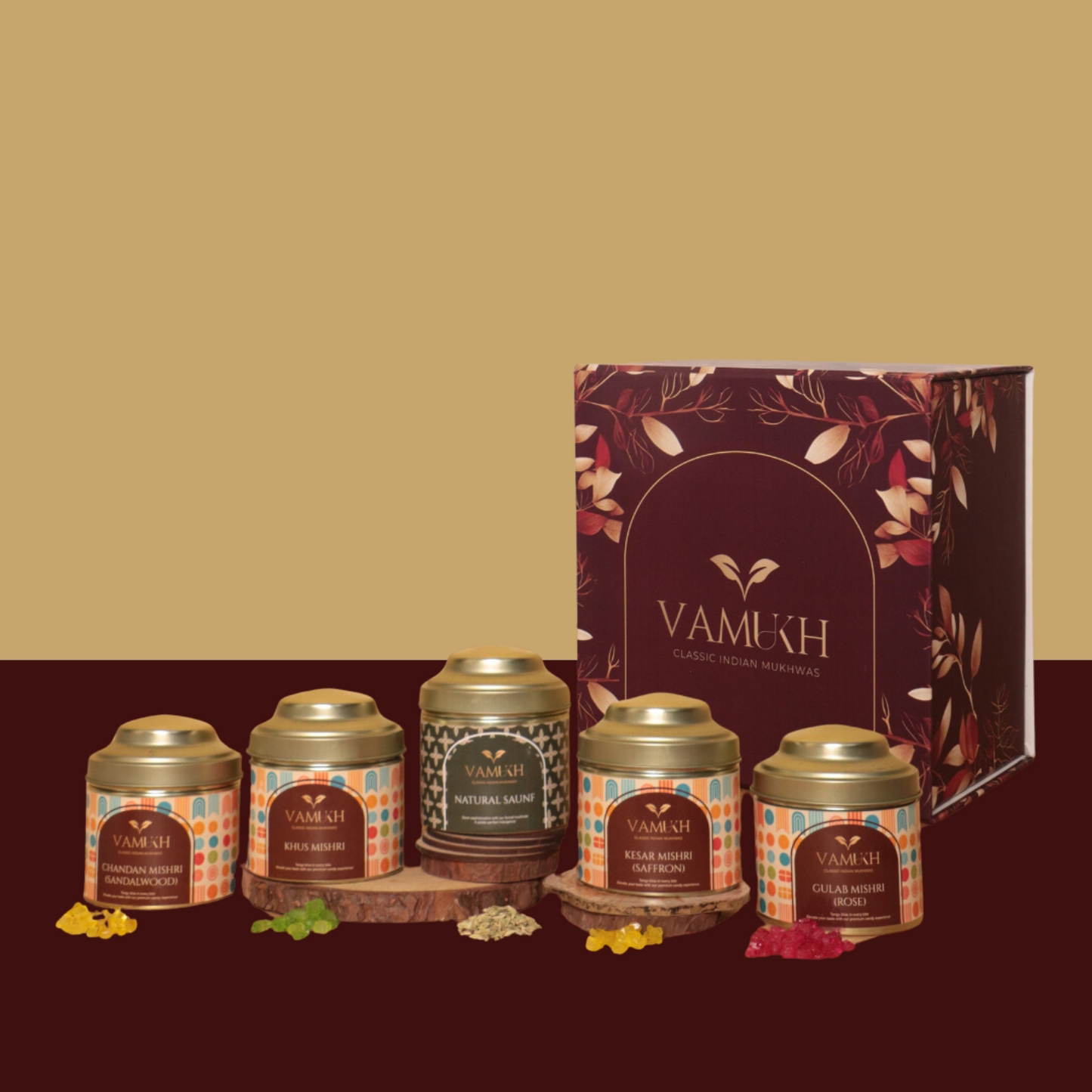 Floral & Aromatic Saunf Gift Box Vamukh : Classic Indian Mukhwas