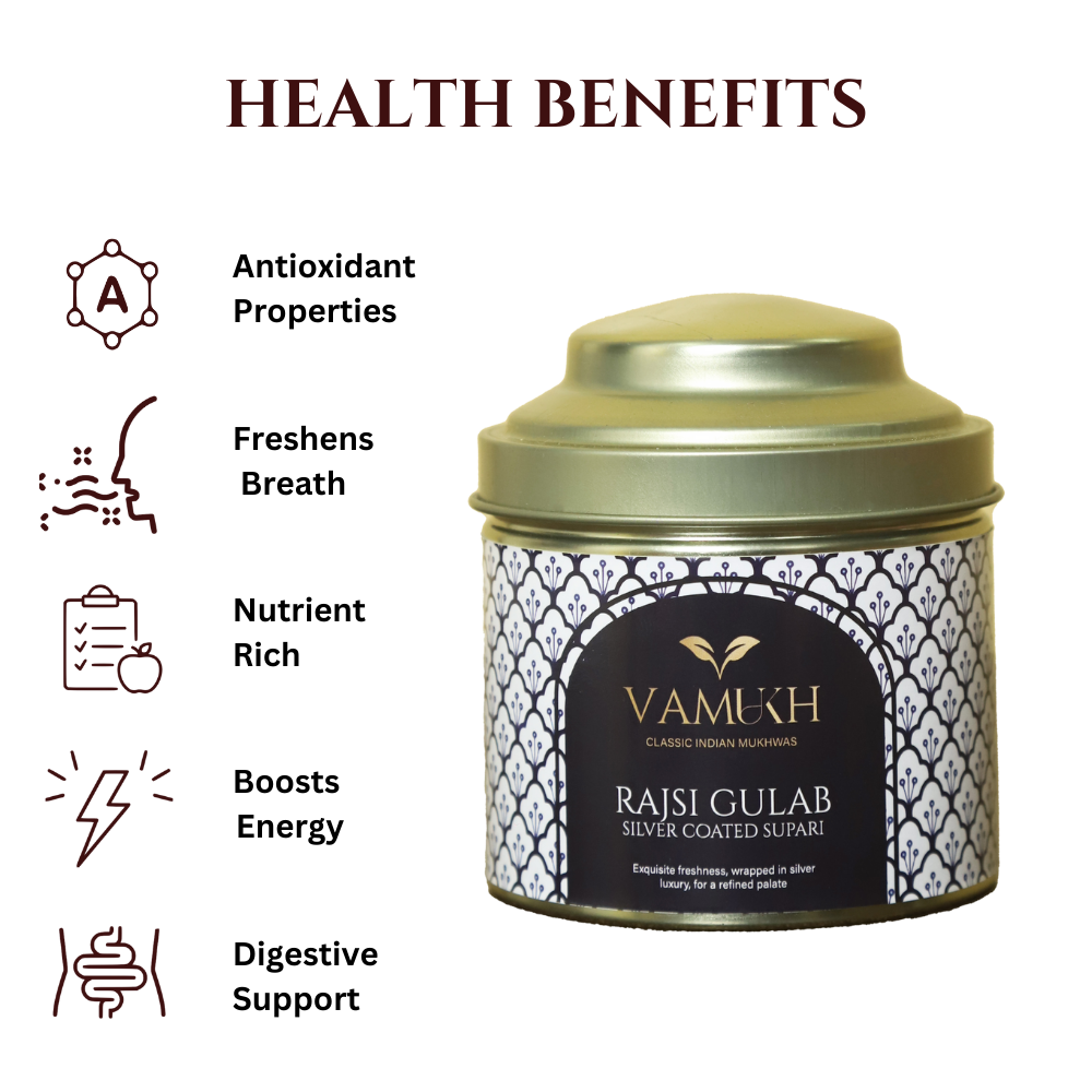 RAJSI GULAB (Silver Coated Supari) Vamukh